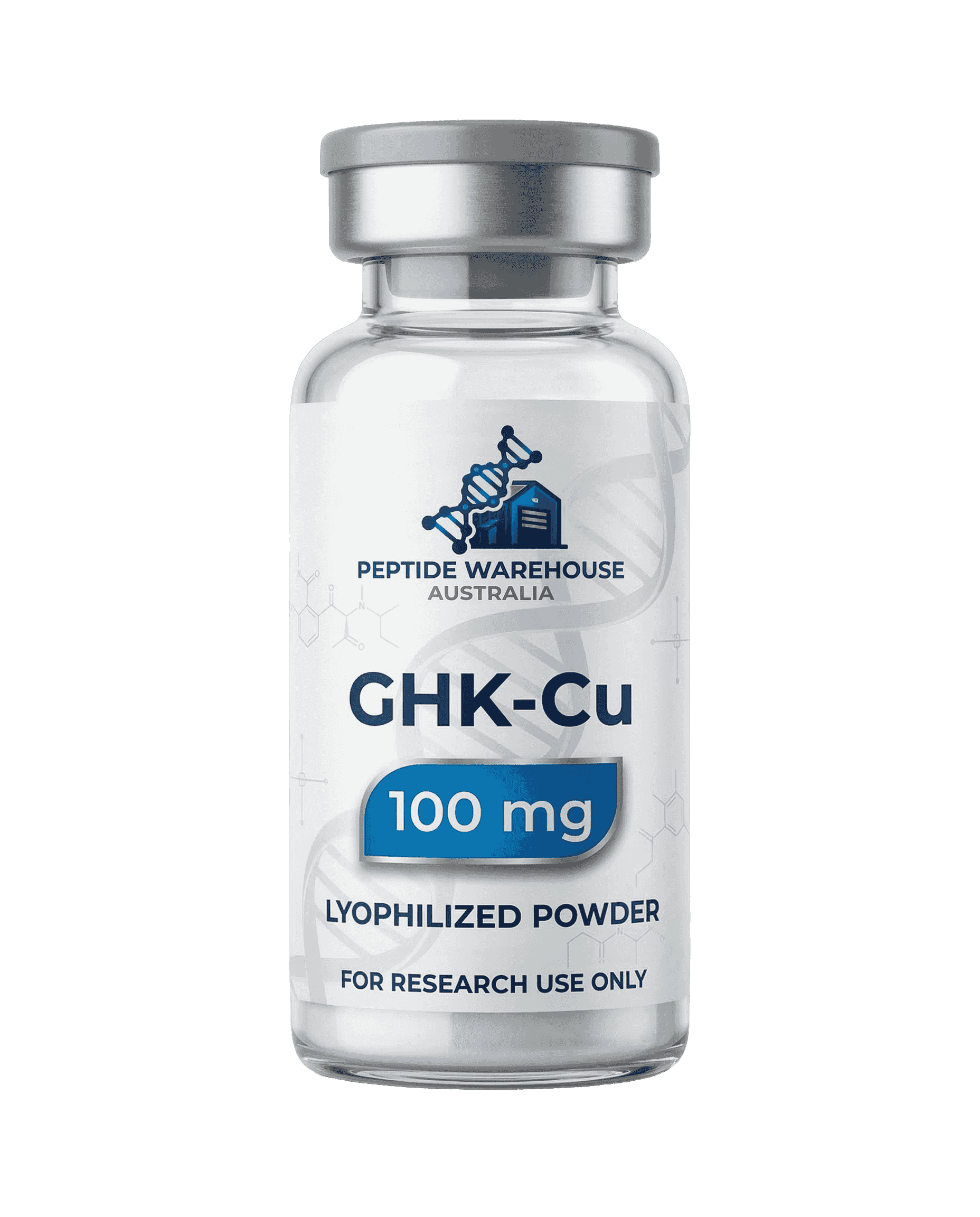 GHK-Cu 100mg · Lyophilised — 99.3% HPLC Purity — Research Peptide Australia