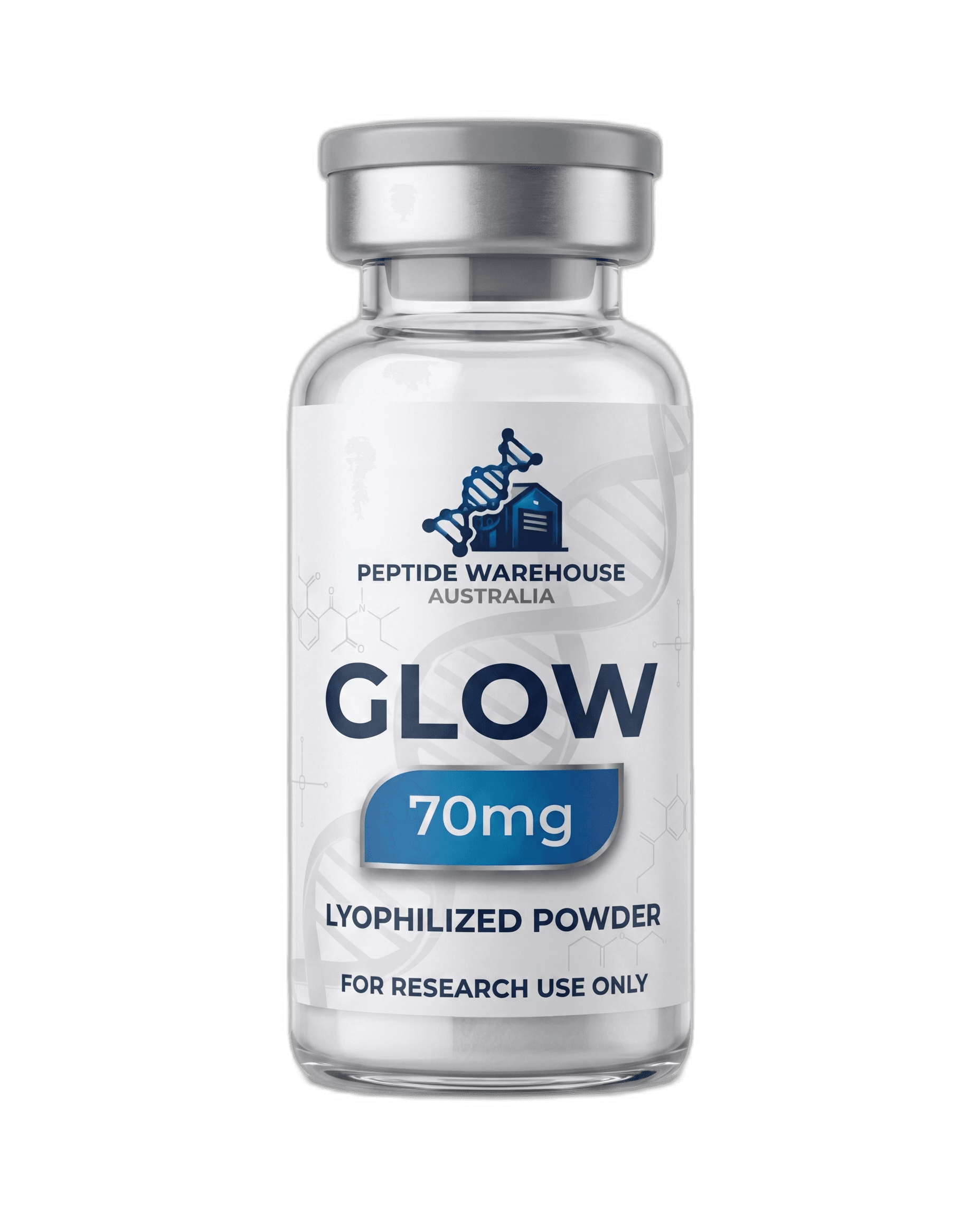 GLOW 70mg Blend 70mg — ≥99% HPLC Purity — Research Peptide Australia