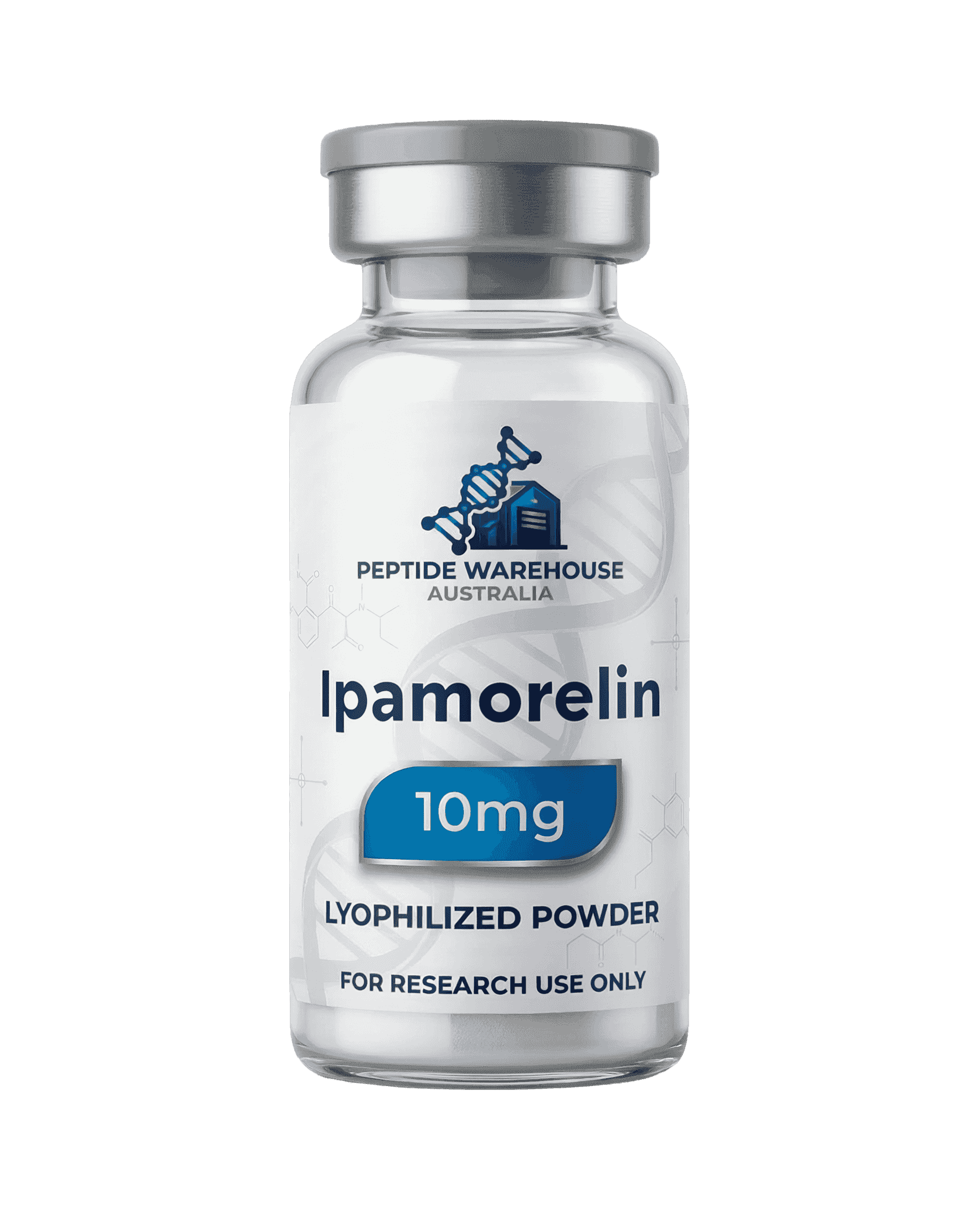 Ipamorelin 10mg 10mg · Lyophilised — 99.827% HPLC Purity — Research Peptide Australia