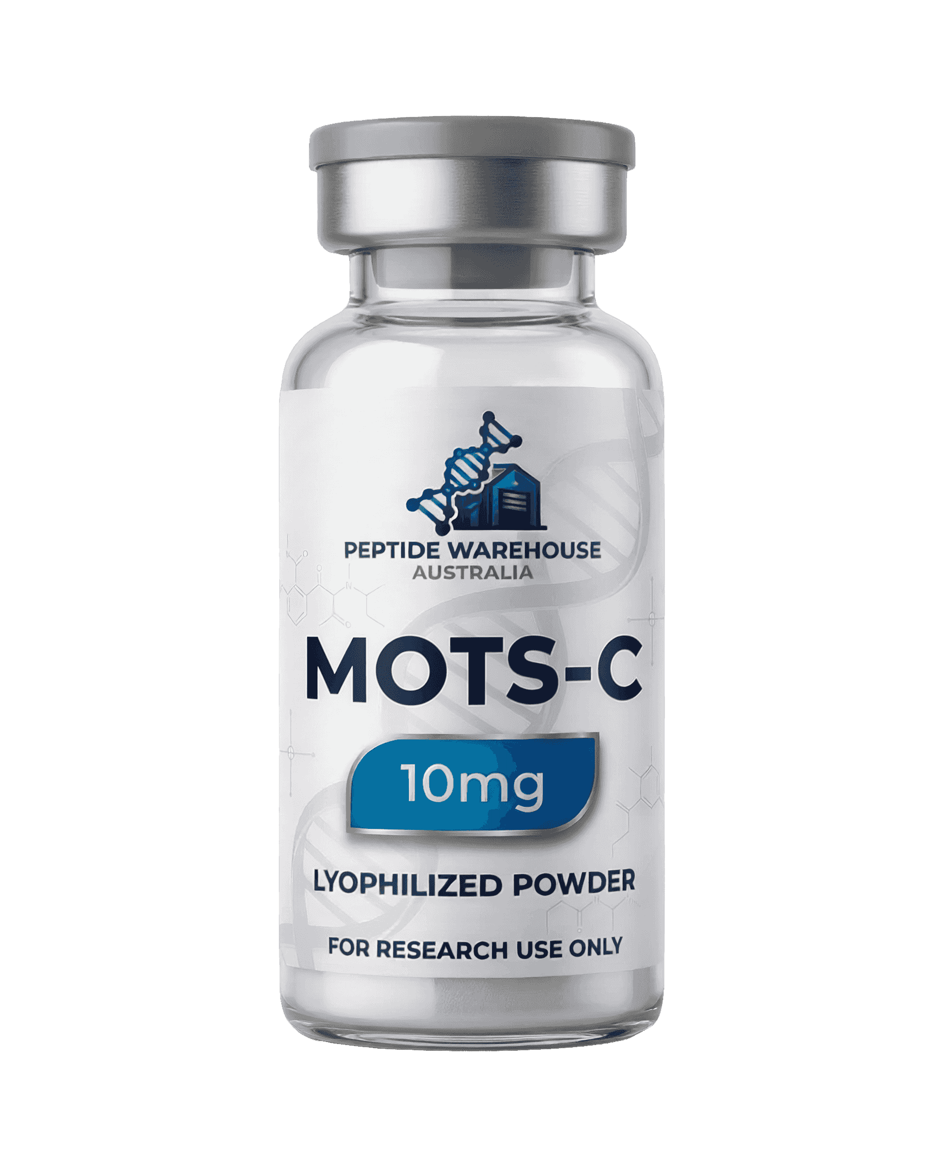 MOTS-C 10mg 10mg · Lyophilised — 99.715% HPLC Purity — Research Peptide Australia