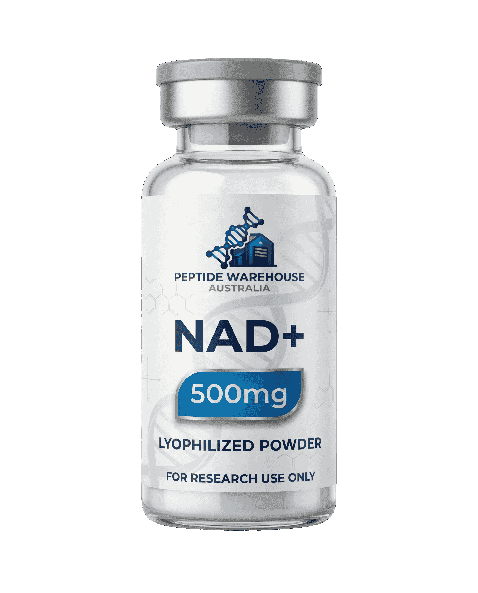NAD+ 500mg 500mg · Lyophilised — 99.0% HPLC Purity — Research Peptide Australia