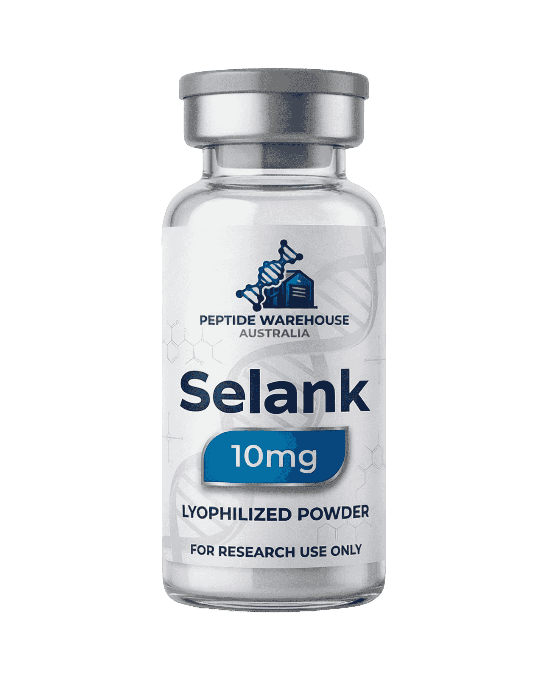 Selank 10mg 10mg · Lyophilised — 99.0% HPLC Purity — Research Peptide Australia
