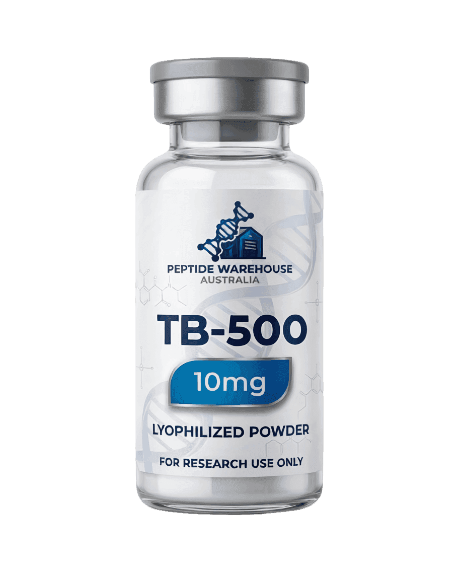 TB-500 10mg 10mg · Lyophilised — 99.039% HPLC Purity — Research Peptide Australia