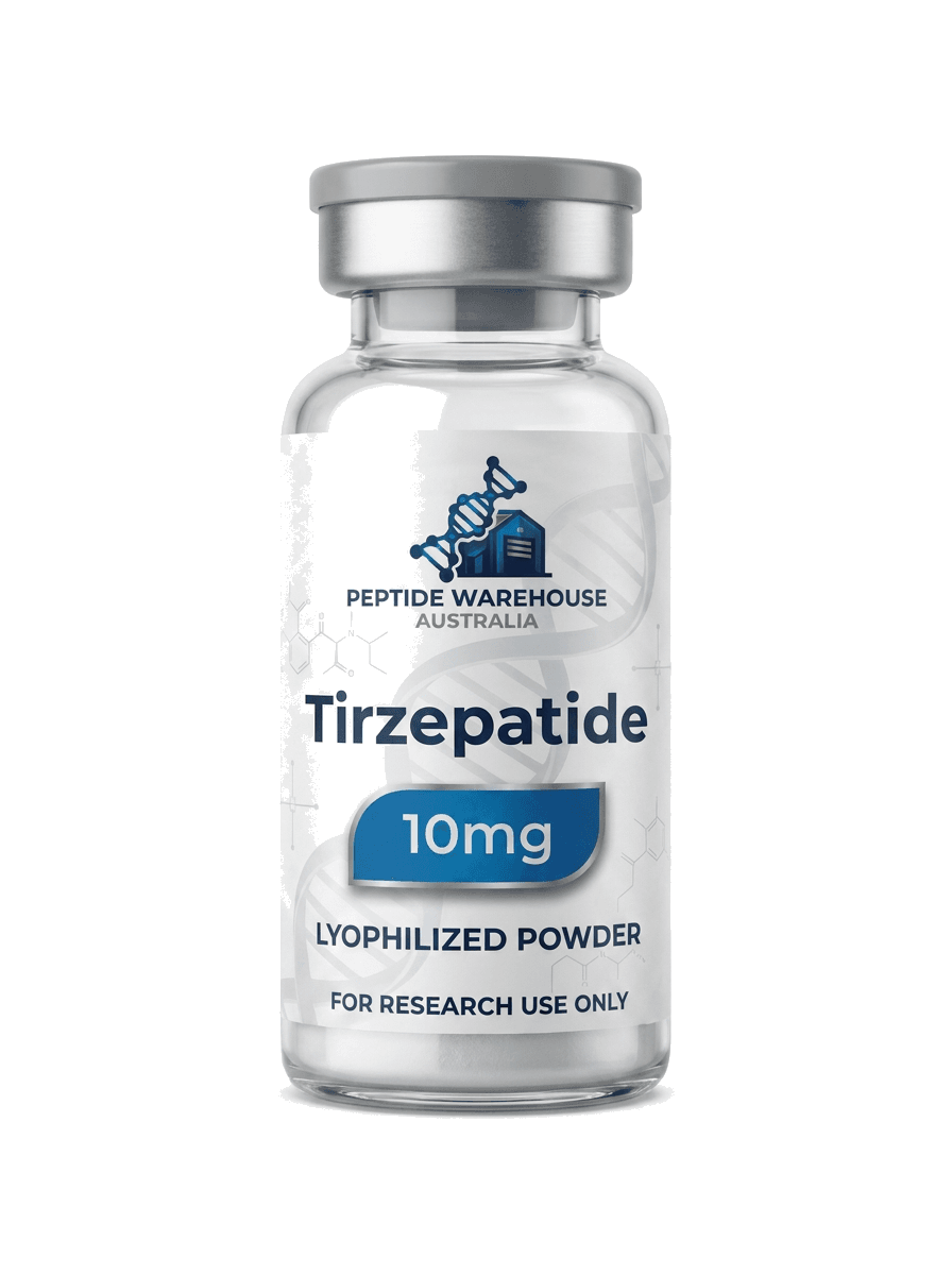 Tirzepatide 10mg — ≥99% HPLC Purity — Research Peptide Australia